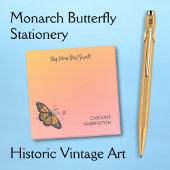 Orange Monarch Butterfly Gold Sunrise Inspirierend Post-it Klebezettel