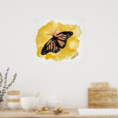 orange_monarch_butterfly poster (Küche)