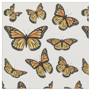 Orange Monarch Butterfly Stoff