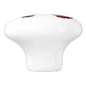 Orange Monarch Butterfly Vintage Kunst Keramikknauf (Seitenansicht)