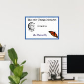 Orange Monarch Poster (Heimbüro)