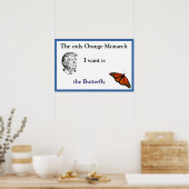 Orange Monarch Poster (Küche)