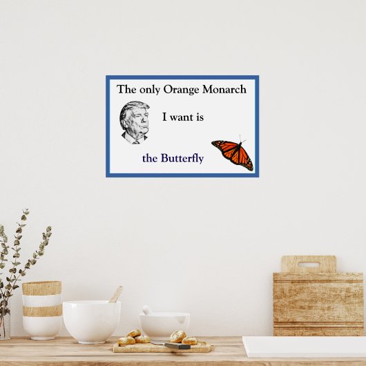 Orange Monarch Poster (Küche)