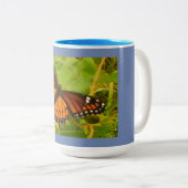 Orange Monarch Zweifarbige Tasse (VorderseiteRechts)