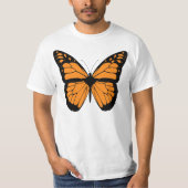 Orange Monarchfalter-Illustration T-Shirt (Vorderseite)