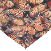 Orange Monarchs Butterflies Kurzer Tischläufer (Ecke)