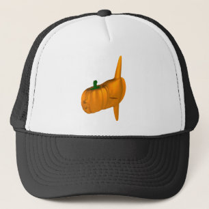 Orange Mondfisch Truckerkappe