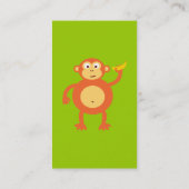 Orange Monkey Business Cards Visitenkarte (Rückseite)