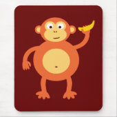 Orange Monkey Mousepad (Vorne)