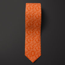 Orange Monochrome Paisley