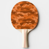 Orange Monocolor Camouflage Baseball Tischtennis Schläger (Rückseite)