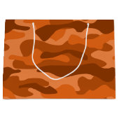 Orange-Monocolor-Camouflage Große Geschenktüte (Vorderseite)