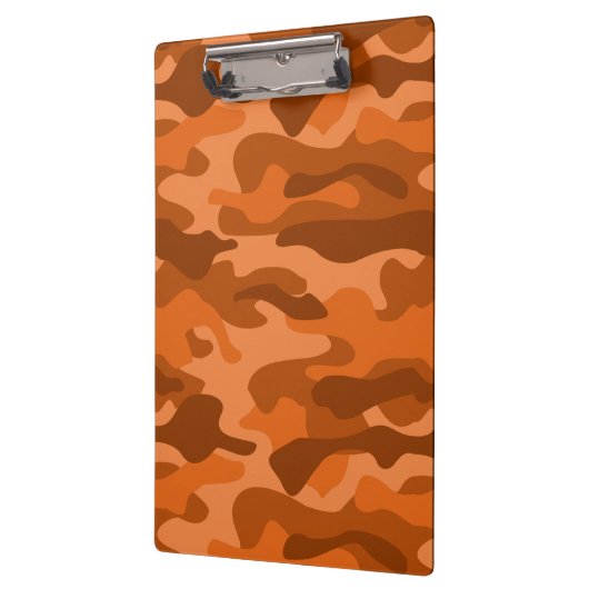 Orange-Monocolor-Camouflage Klemmbrett (Links)