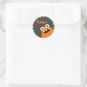 Orange Monster Danke Stickers (Tasche)