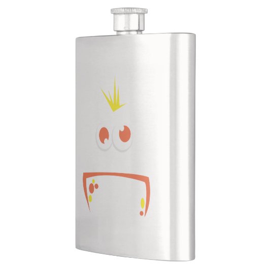 Orange Monster Face Flask Flachmann (Links)