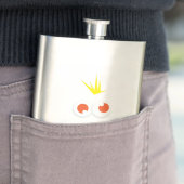 Orange Monster Face Flask Flachmann (Beispiel)