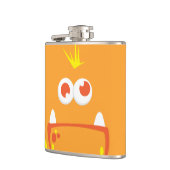 Orange Monster Face Flask Flachmann (Links)