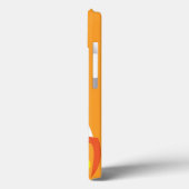 Orange Monster Face iPad Case (Rückseite / Links)