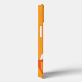 Orange Monster Face iPad Case (Rückseite / Rechts)