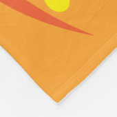 Orange Monster Fleece Blanket (Ecke)