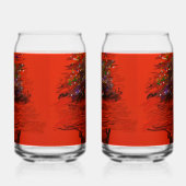 Orange Moon Landscape Dosenglas (Rechts)