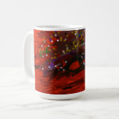 Orange Moon Landscape Kaffeetasse (Vorderseite Links)