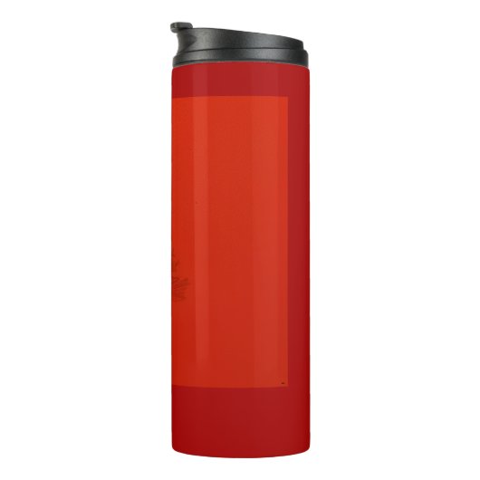 Orange Moon Landscape Thermosbecher (Nach rechts gedreht)