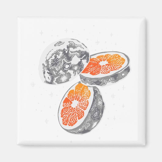 Orange Moon Magnet (Vorne)