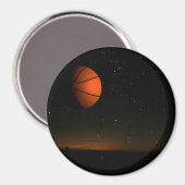 Orange Moon Magnet (Vorderseite/Rückseite)