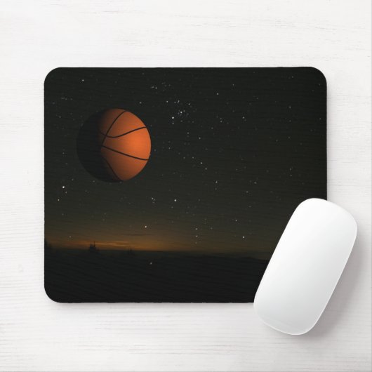 Orange Moon Mousepad (Mit Mouse)