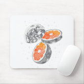 Orange Moon Mousepad (Mit Mouse)