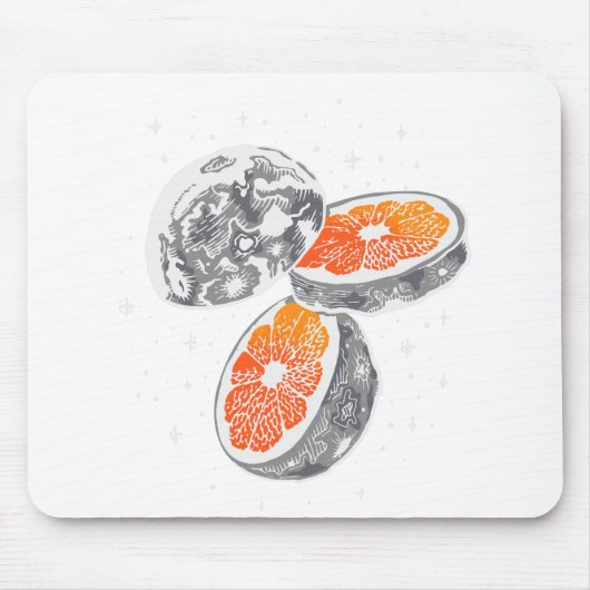 Orange Moon Mousepad (Vorne)