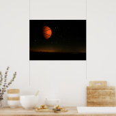 Orange Moon Poster (Küche)