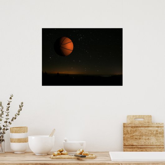 Orange Moon Poster (Küche)