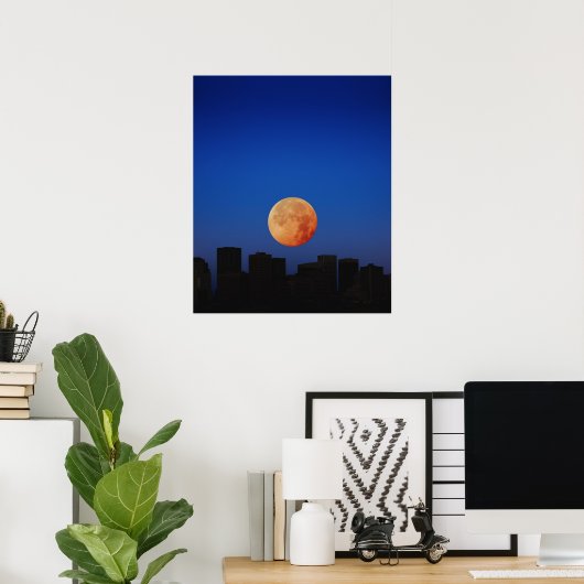 Orange Moon Poster (Heimbüro)