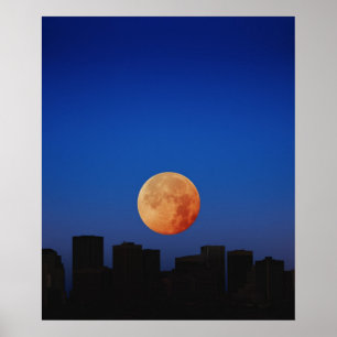 Orange Moon Poster