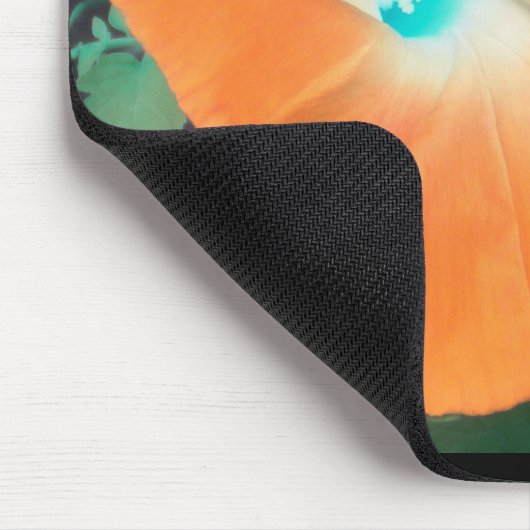Orange Morning Glory Mousepad (Ecke)