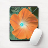 Orange Morning Glory Mousepad (Mit Mouse)