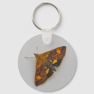 Orange Moth Schlüsselanhänger