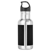 Orange Motocross Edelstahlflasche (Rückseite)