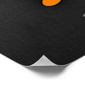 Orange Motocross Poster (Ecke)