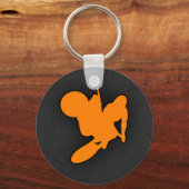 Orange Motocross Schlüsselanhänger (Vorderseite)