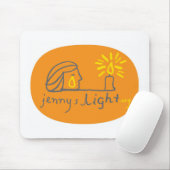 Orange Mousepad (Mit Mouse)