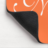 Orange Mousepad, benutzerdefinierter Name Mousepad (Ecke)