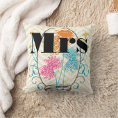 Orange Mrs Lips Pale Yellow Zig Zag Mason Jar Kissen (Decke)