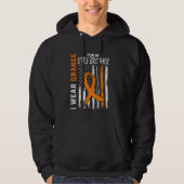 Orange MS Little Brother Multiple Sklerose Leukem Hoodie (Vorderseite)