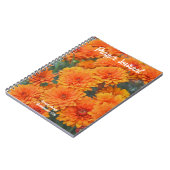 Orange Mum Blume Fall Bible Verse Journal Notizblock (Linke Seite)