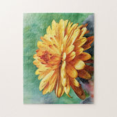 Orange Mum Blume Herbst Herbstfarben Puzzle (Vertikal)