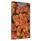 Orange Mums Clipboard Klemmbrett (Rechts)