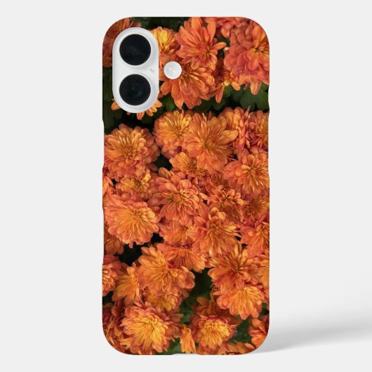 Orange Mums iPhone 16 Fall Case-Mate iPhone Hülle (Rückseite)